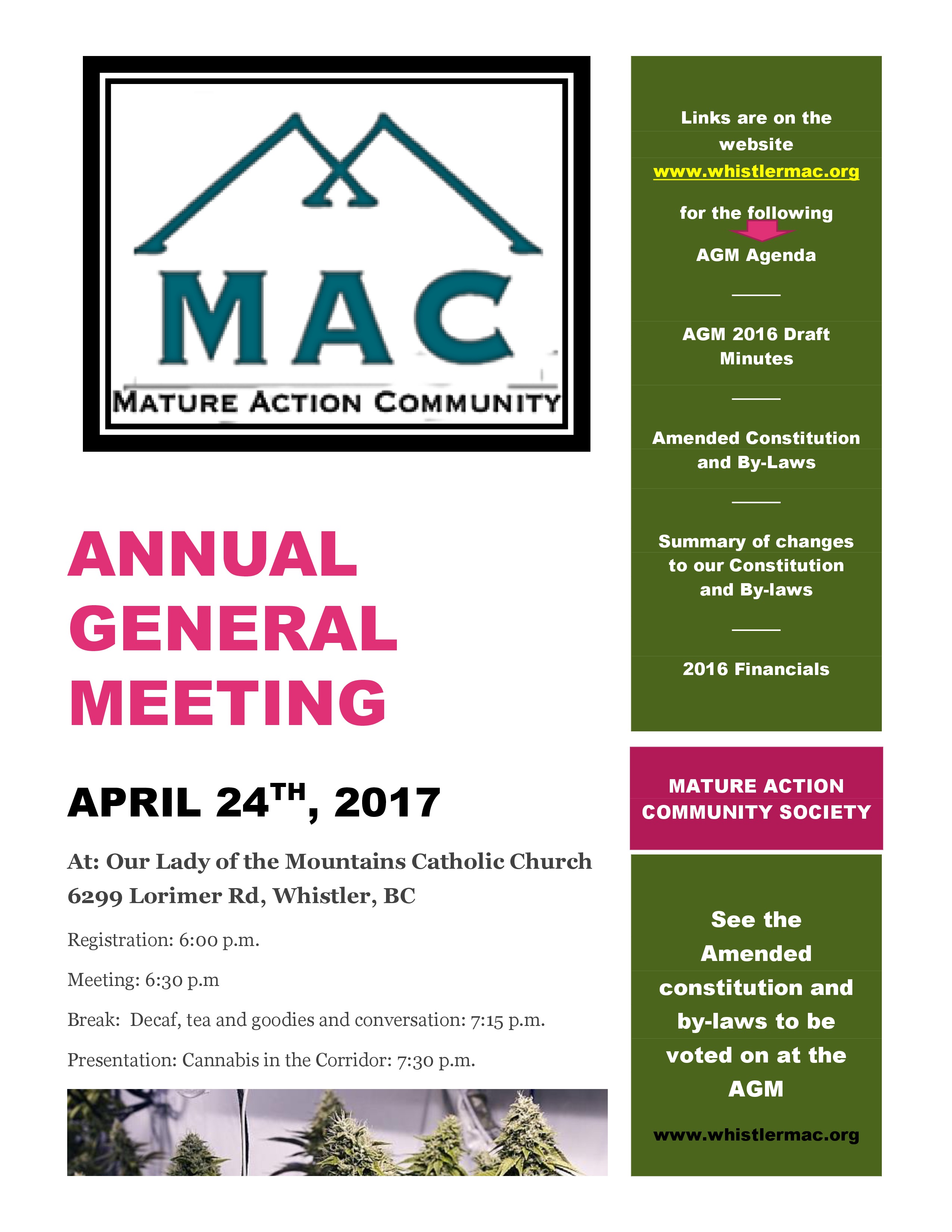 Annual General Meeting draft 1st notice